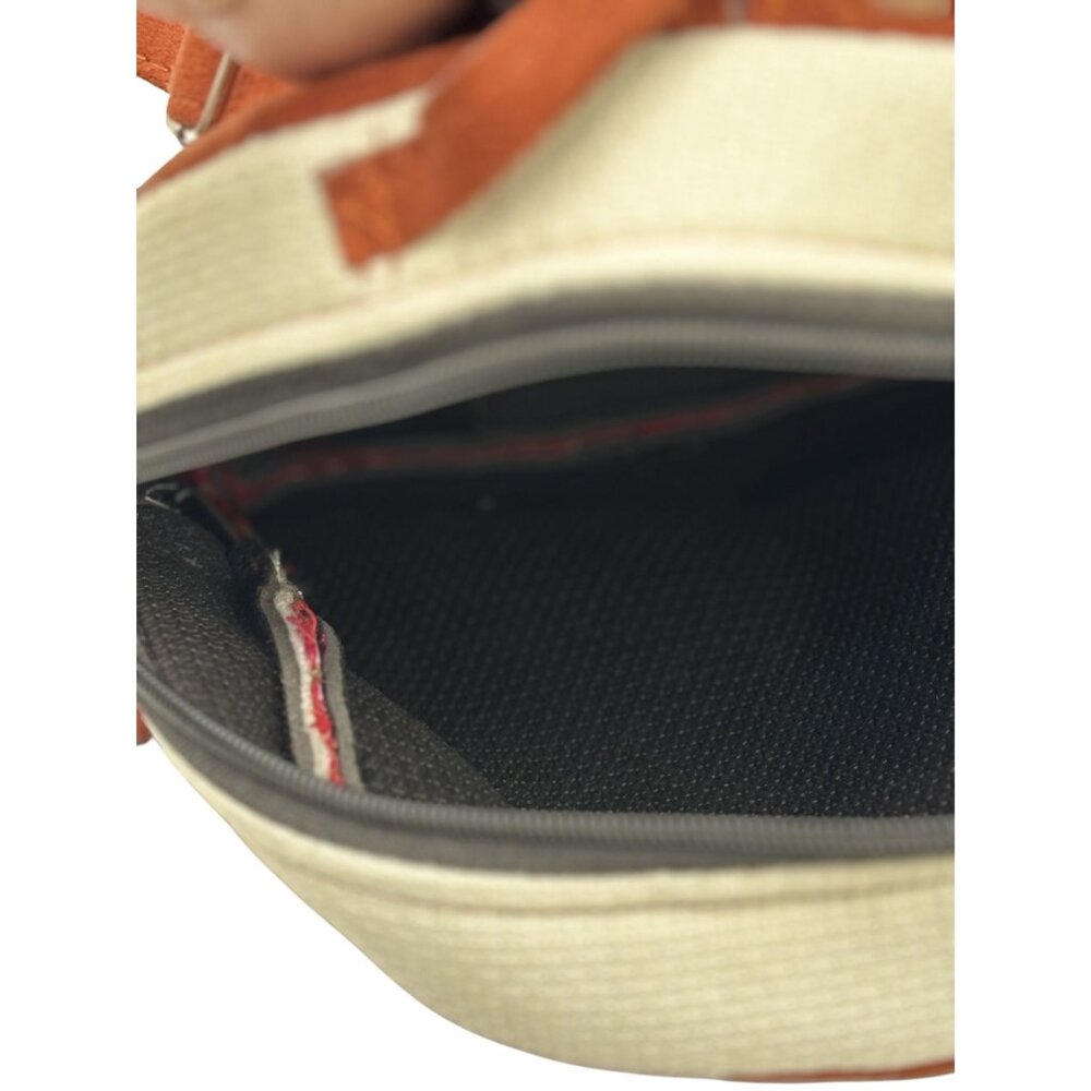 Handmade Guatemala Embroidered Mini Backpack Suede & Woven Fabric Material - Picture 8 of 9